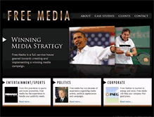 Tablet Screenshot of freemediainc.com
